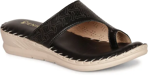 Black_Synthetic_Leather_Wedges_For_Women