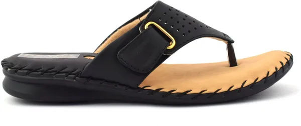Black_Synthetic_Leather_Flats_For_Women