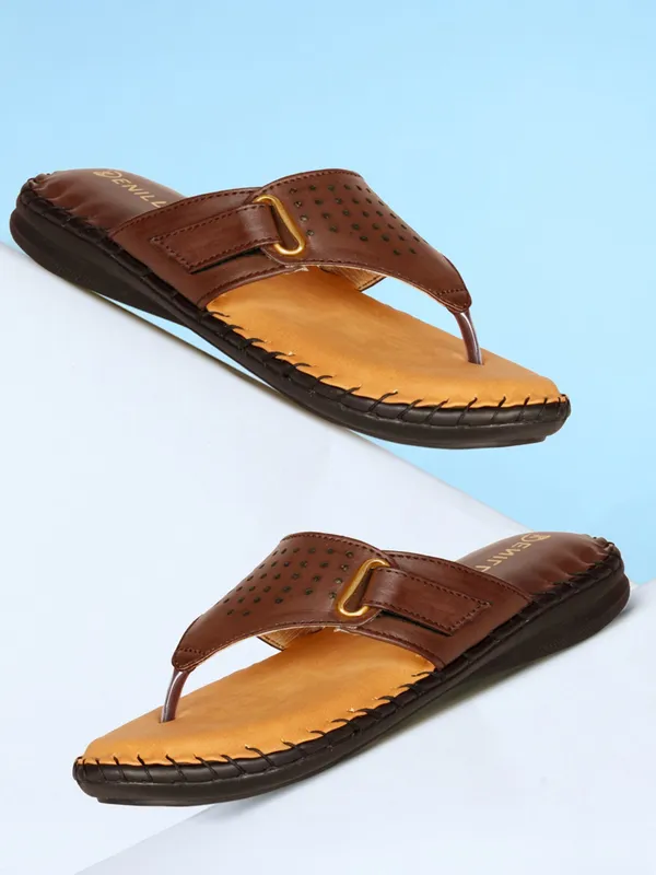 Brown_Synthetic_Leather_Flats_For_Women