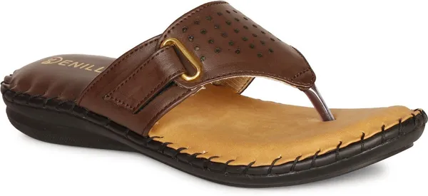 Brown_Synthetic_Leather_Flats_For_Women