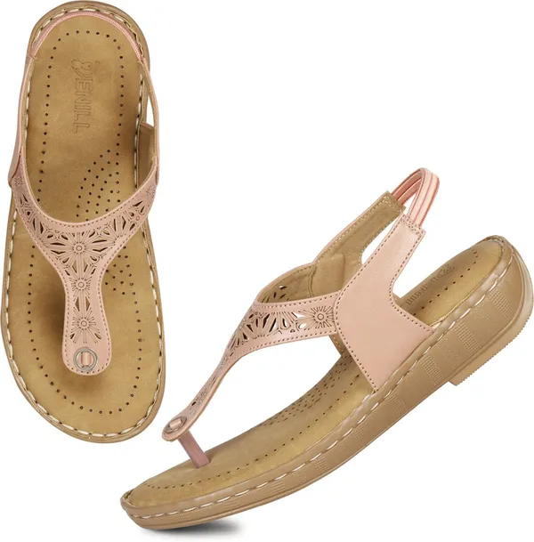 Pink_Synthetic_Leather_Wedges_For_Women