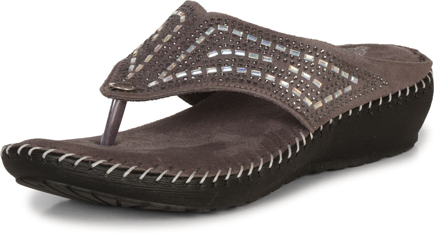 Grey_Synthetic_Wedges_For_Women