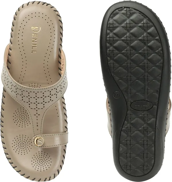 Grey_Synthetic_Leather_Sandal_For_Women