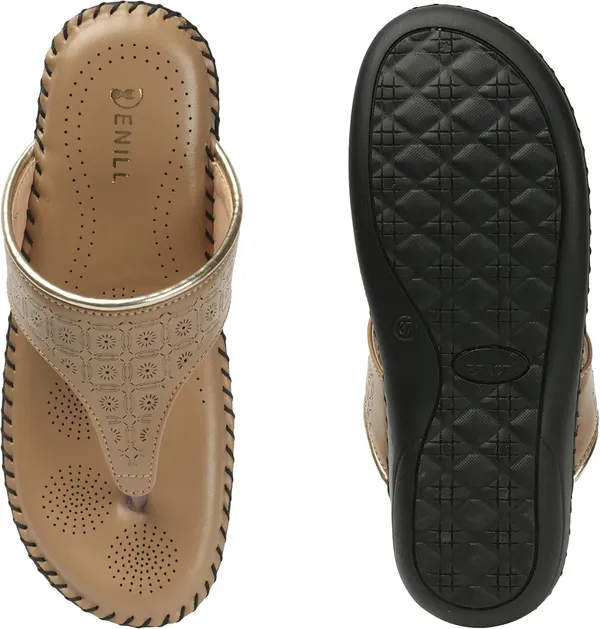Beige_Synthetic_Leather_Wedges_For_Women