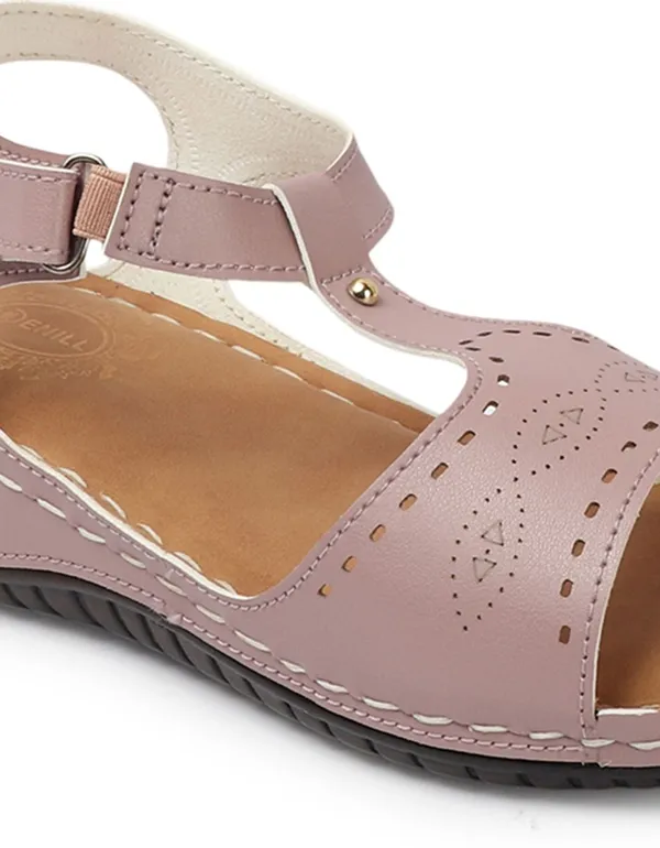 Purple_Synthetic_Leather_Flats_For_Women