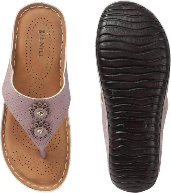 Purple_Synthetic_Leather_Flats_For_Women