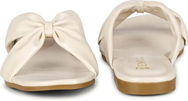 Beige_Synthetic_Leather_Heels_For_Women