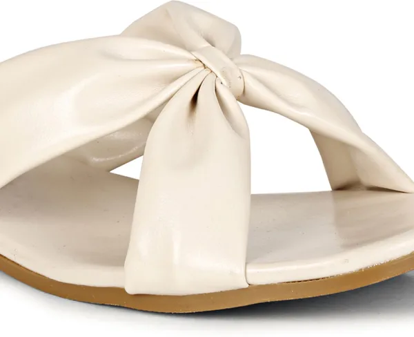 Beige_Synthetic_Leather_Heels_For_Women