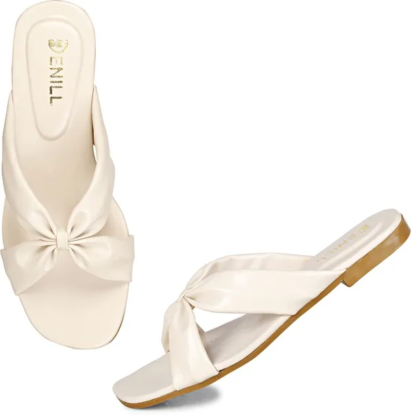 Beige_Synthetic_Leather_Heels_For_Women
