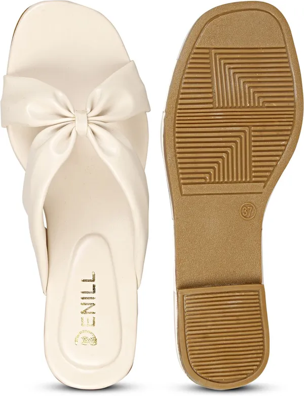 Beige_Synthetic_Leather_Heels_For_Women