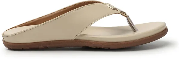 Beige_Synthetic_Flats_For_Women