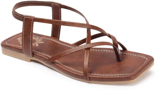 Brown_Synthetic_Leather_Flats_For_Women
