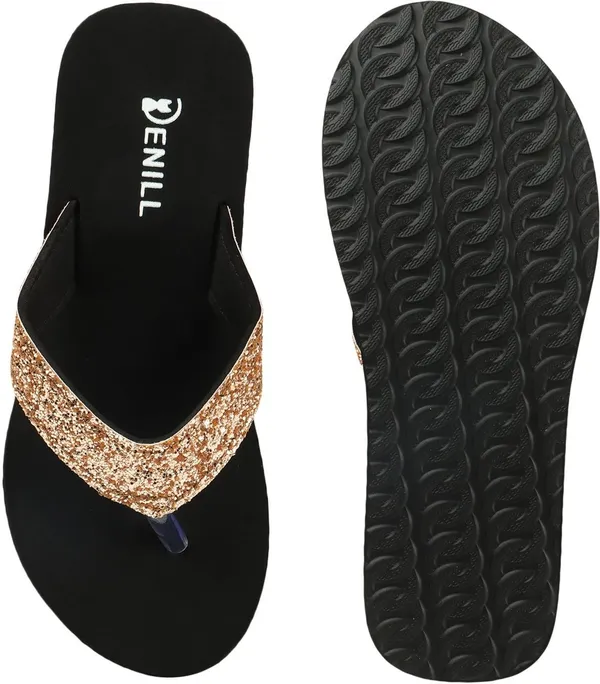 Gold_Suede_Flats_For_Women