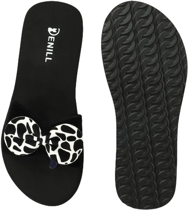 White_And_Black_Suede_Flats_For_Women