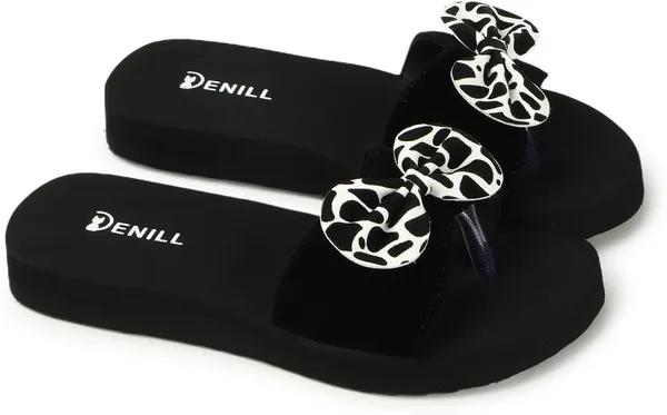 White_And_Black_Suede_Flats_For_Women