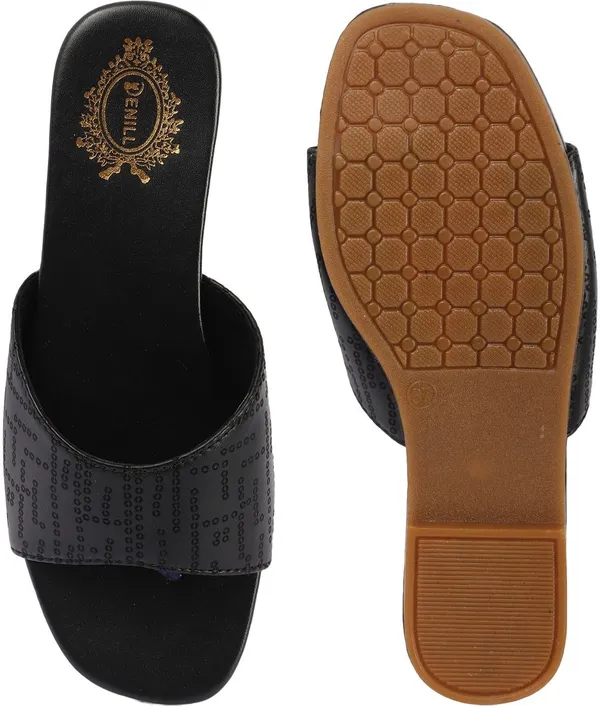 Black_Synthetic_Flats_For_Women