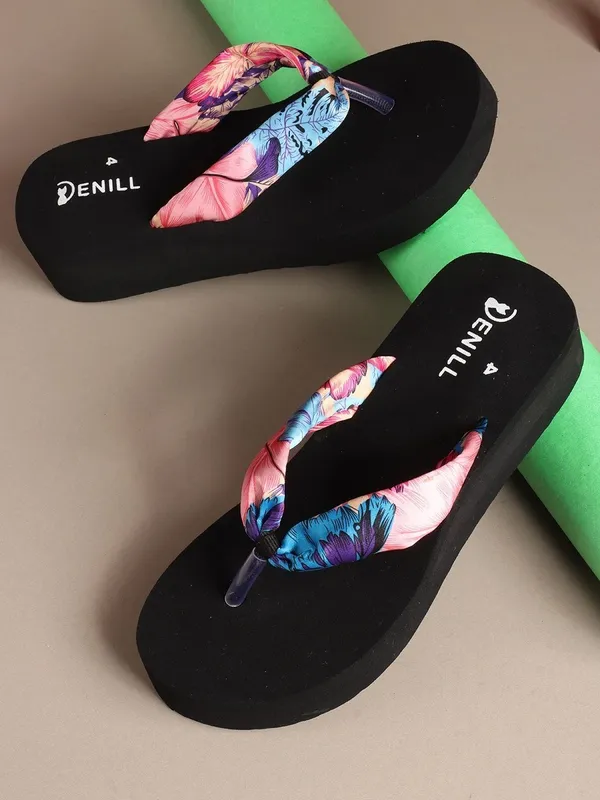 Black_Synthetic_Leather_Flats_For_Women