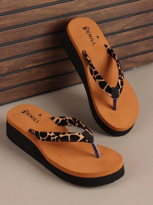 Tan_Synthetic_Leather_Flats_For_Women
