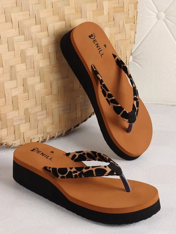 Tan_Synthetic_Leather_Flats_For_Women