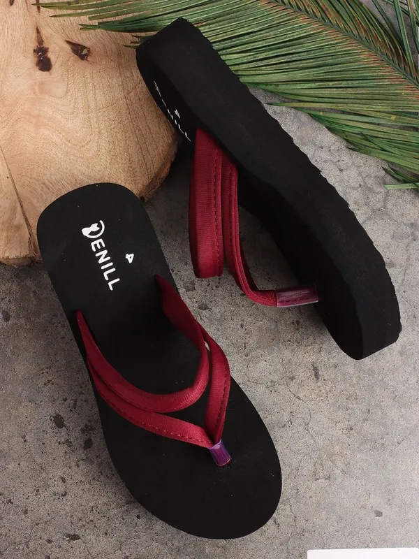 Maroon_Synthetic_Leather_Casual_For_Women