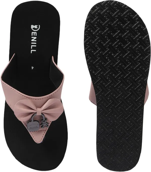Pink_Synthetic_Leather_Flats_For_Women