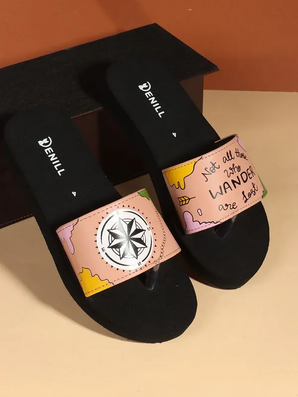 Pink_Synthetic_Leather_Flats_For_Women