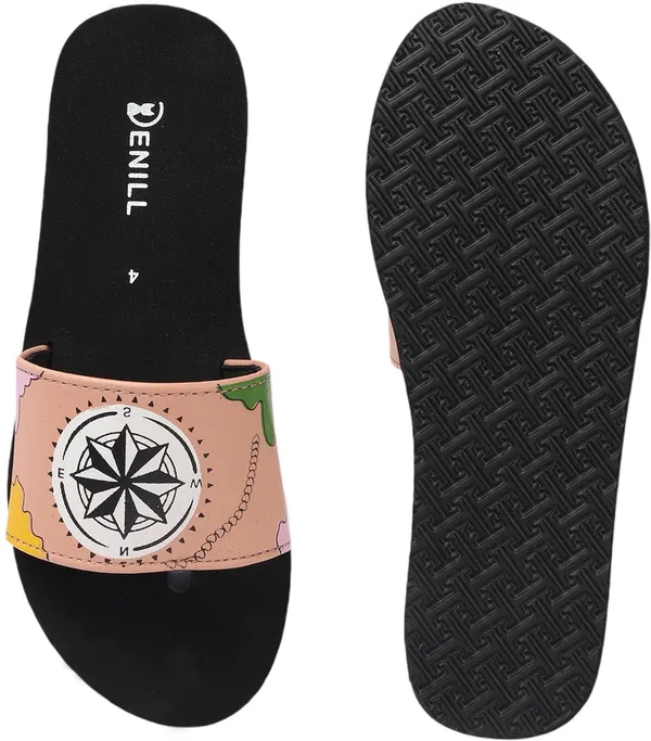 Pink_Synthetic_Leather_Flats_For_Women