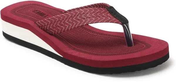 Maroon_Synthetic_Leather_Flats_For_Women
