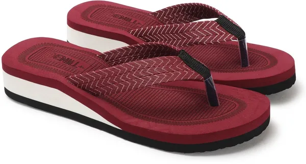Maroon_Synthetic_Leather_Flats_For_Women