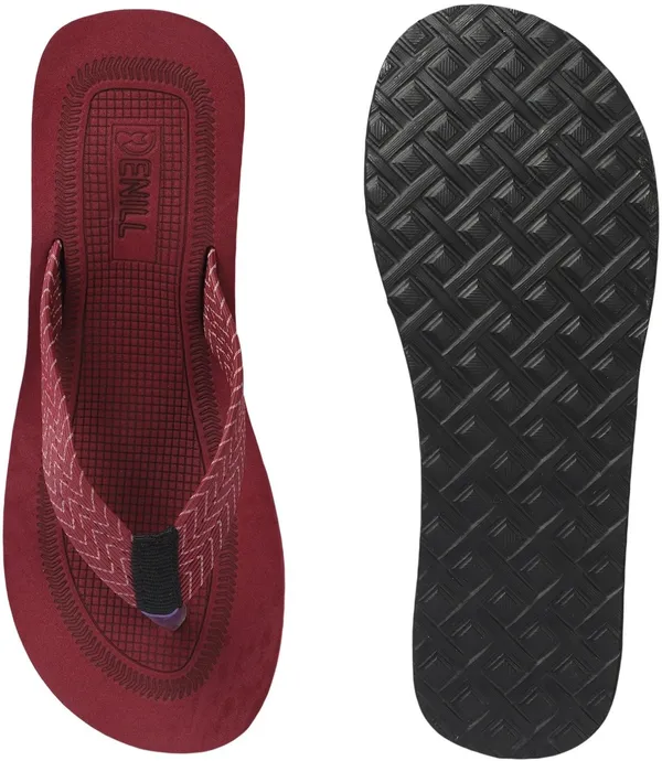 Maroon_Synthetic_Leather_Flats_For_Women