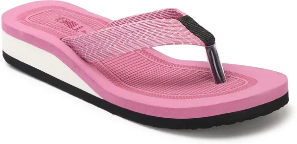 Pink_Synthetic_Leather_Flats_For_Women