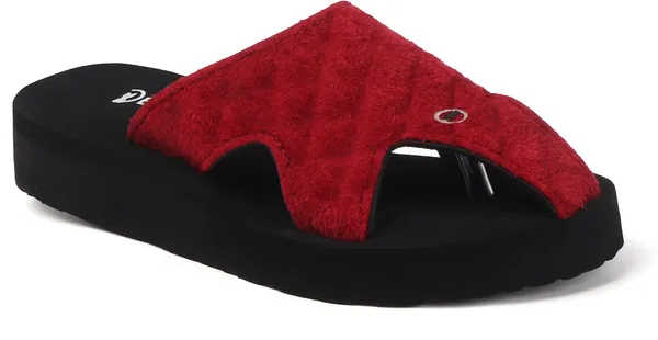 Maroon_Suede_Flats_For_Women