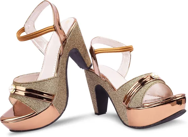 Copper_Synthetic_Heels_For_Women