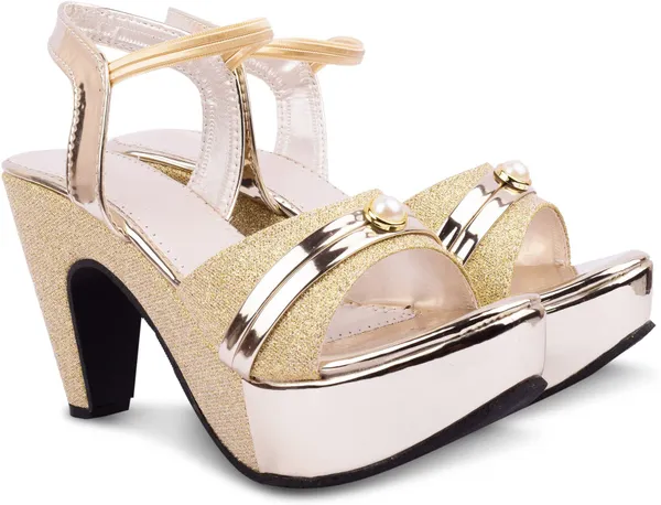 Gold_Synthetic_Heels_For_Women