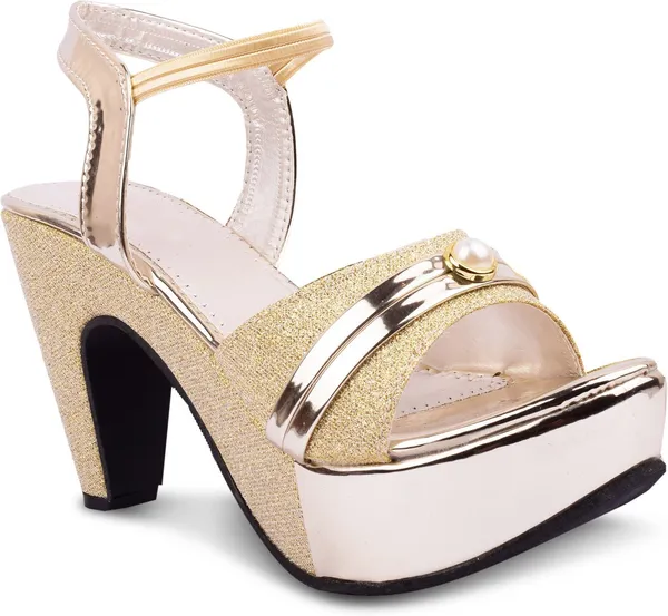 Gold_Synthetic_Heels_For_Women
