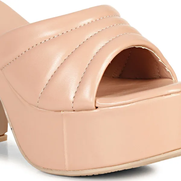 Pink_Synthetic_Leather_Heels_For_Women