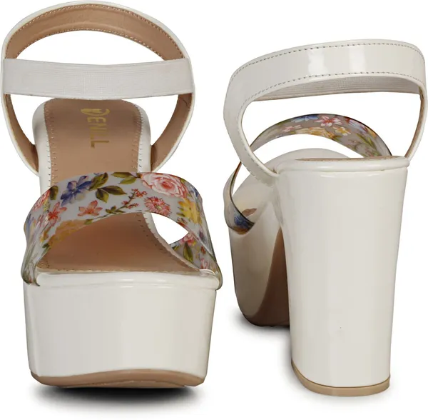 Grey_Synthetic_Leather_Heels_For_Women