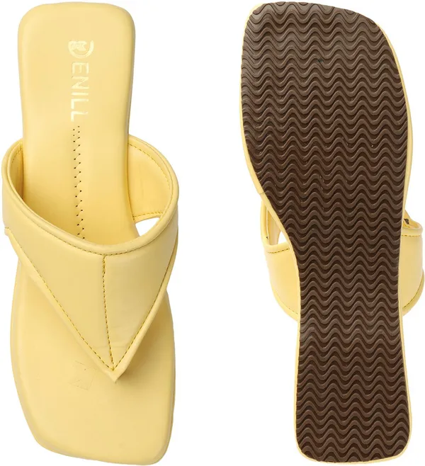 Yellow_Synthetic_Heels_For_Women