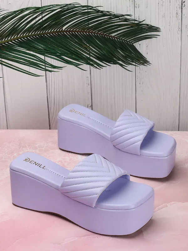 Purple_Synthetic_Leather_Wedges_For_Women