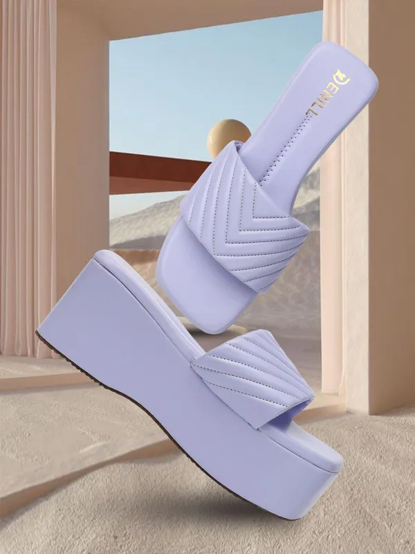 Purple_Synthetic_Leather_Wedges_For_Women