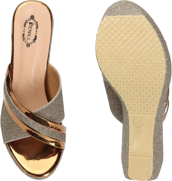 Copper_Synthetic_Heels_For_Women