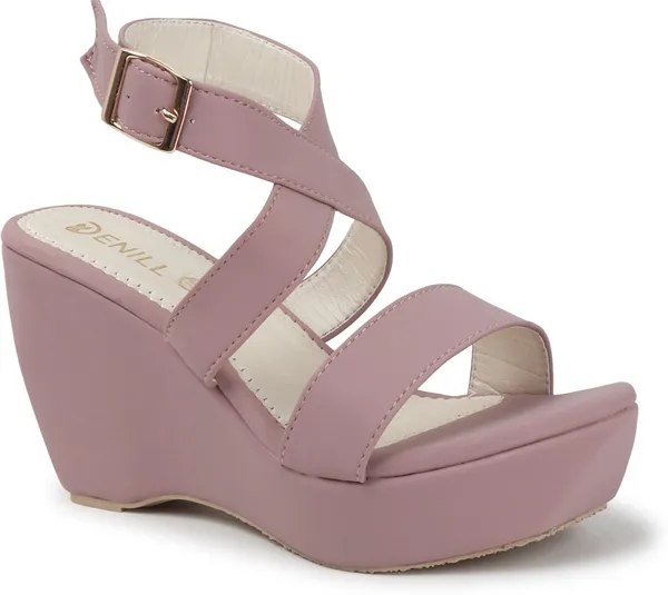 Purple_Synthetic_Leather_Heels_For_Women