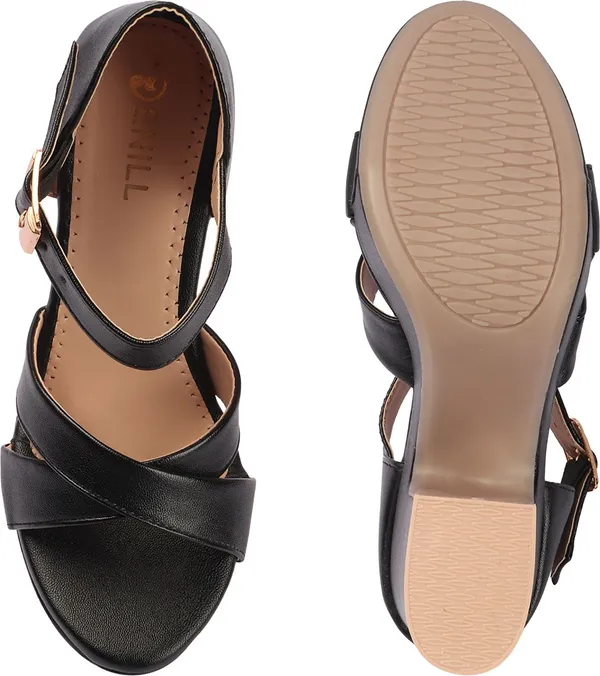 Black_Synthetic_Leather_Heels_For_Women