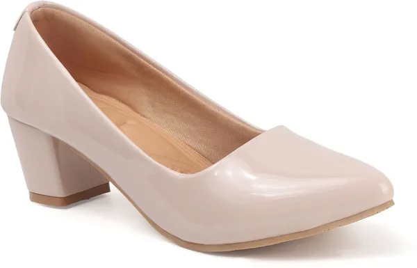 Cream_Patent_Leather_Heels_For_Women