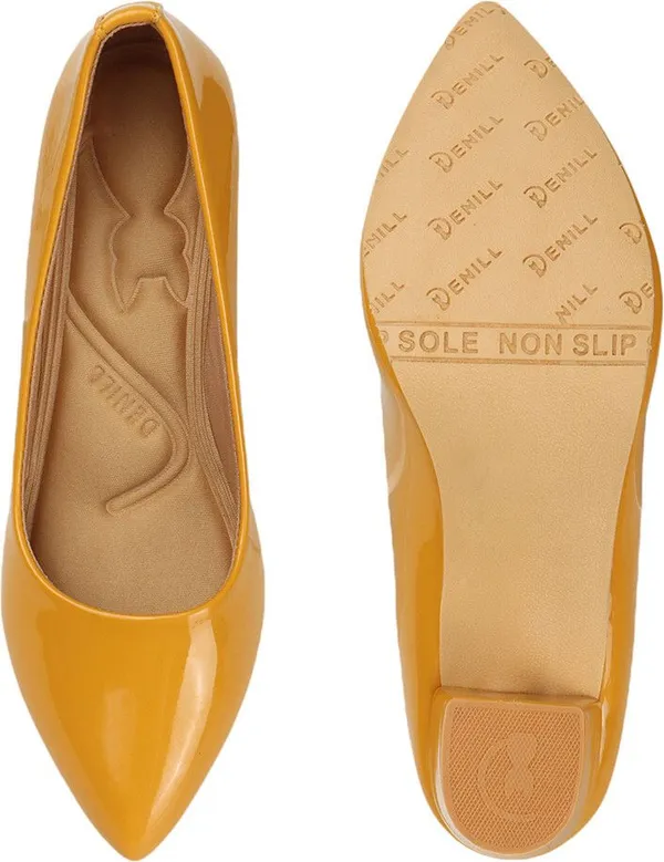 Yellow_Patent_Leather_Heels_For_Women