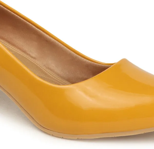 Yellow_Patent_Leather_Heels_For_Women