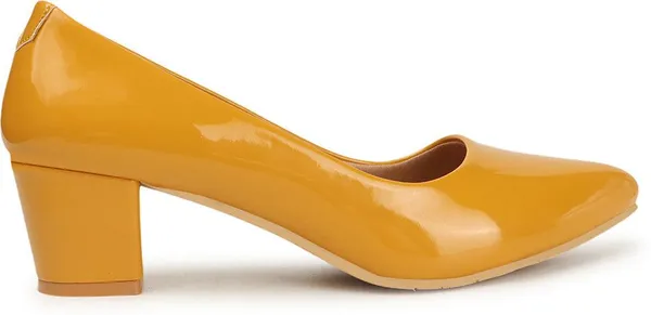 Yellow_Patent_Leather_Heels_For_Women