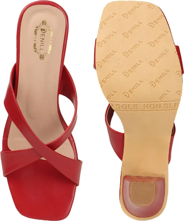 Maroon_Synthetic_Leather_Heels_For_Women