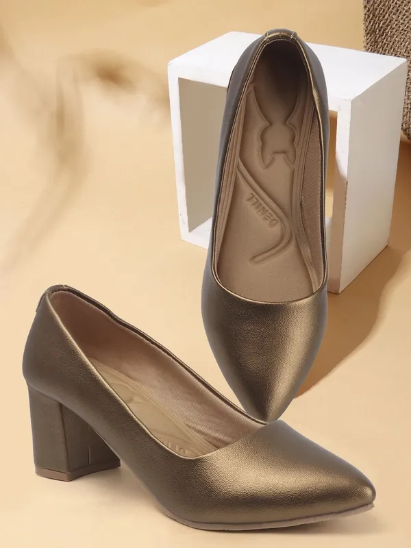 Copper_Synthetic_Leather_Heels_For_Women