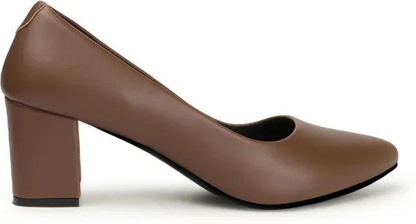 Brown_Synthetic_Leather_Heels_For_Women